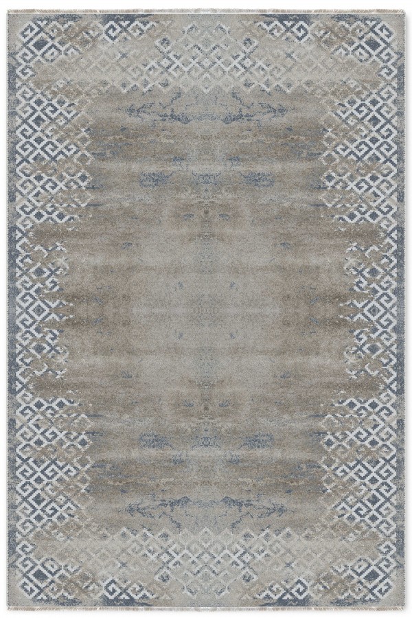 Bej Mutfak Halısı Arayanlar İ̇̇çin Bohem Geometrik Desenli Kaymaz Tabanlı Kilim Yolluk