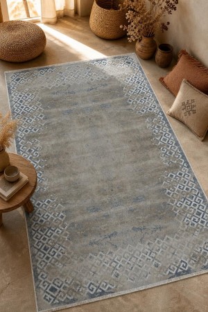 Bej Bohem Desenli Koridor Kaymaz Tabanlı Kilim Yolluk 2026 1