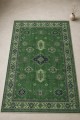 Yeşil Bohem Desenli Mutfak Halısı Ve Saçaklı Dikdörtgen Kilim Yolluk Tavrı