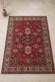 Kırmızı Mutfak Halısı Kullanımına Uygun Bohem Desenli Saçaklı Kilim Yolluk