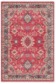 Kırmızı Mutfak Halısı Kullanımına Uygun Bohem Çiçek Desenli Saçaklı Kilim Yolluk