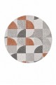 Multi Modern Geometrik Desenli Yuvarlak Mutfak Halısı Ve Salon İ̇̇çin Dekoratif Halı