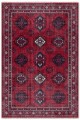 Kırmızı Mutfak Halısı Olarak Kullanılabilen Bohem Geometrik Desenli Saçaklı Kilim Yolluk