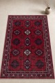 Kırmızı Mutfak Halısı Olarak Kullanılabilen Bohem Geometrik Desenli Saçaklı Kilim Yolluk