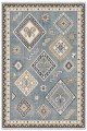 Mavi Mutfak Halısı Arayanlar İ̇̇çin Bohem Geometrik Desenli Saçaklı Kilim Yolluk