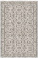 Gri Mutfak Halısı Kullanımına Uygun Bohem Çiçek Desenli Saçaklı Kilim Yolluk