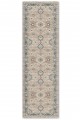 Bej Mutfak Halısı Ve Koridor İ̇̇çin Klasik Çiçek Desenli Saçaklı Kilim Yolluk