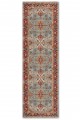 Mavi Mutfak Halısı Arayanlar İ̇̇çin Klasik Çiçek Desenli Saçaklı Kilim Yolluk
