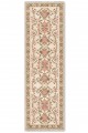 Krem Mutfak Halısı Arayanlar İ̇̇çin Klasik Çiçek Desenli Saçaklı Kilim Yolluk