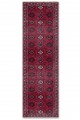 Kırmızı Mutfak Halısı Kullanımına Uygun Klasik Desenli Saçaklı Kilim Yolluk