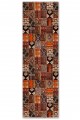 Kırmızı Mutfak Halısı Alternatifi Bohem Geometrik Desenli Saçaklı Kilim Yolluk