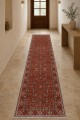 Kırmızı Mutfak Halısı Arayanlar İ̇̇çin Klasik Çiçek Desenli Saçaklı Kilim Yolluk