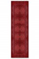 Kırmızı Mutfak Halısı Kullanımına Uygun Klasik Desenli Saçaklı Kilim Yolluk
