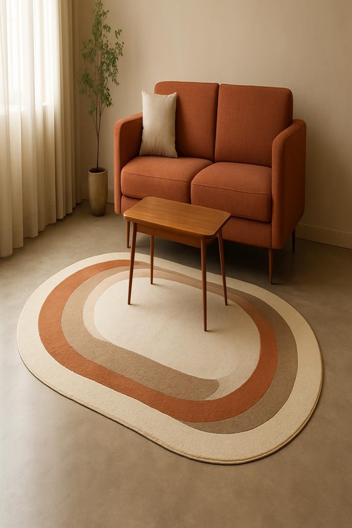 Oval Salon Halıları: Ev Dekorasyonunda Modern Ve Şık Çözümler
