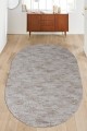 Vizon Kaymaz Tabanlı Kabartmalı Oval Yolluk Halı YM9914O