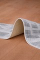 Gri Geometrik Desenli Kaymaz Tabanlı Yolluk Rulo Ve Mutfak Halısı Kullanımına Uygun Modern Model