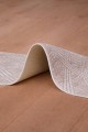 Kahverengi Geometrik Desenli Yolluk Rulo Ve Mutfak Halısı Kullanımına Uygun