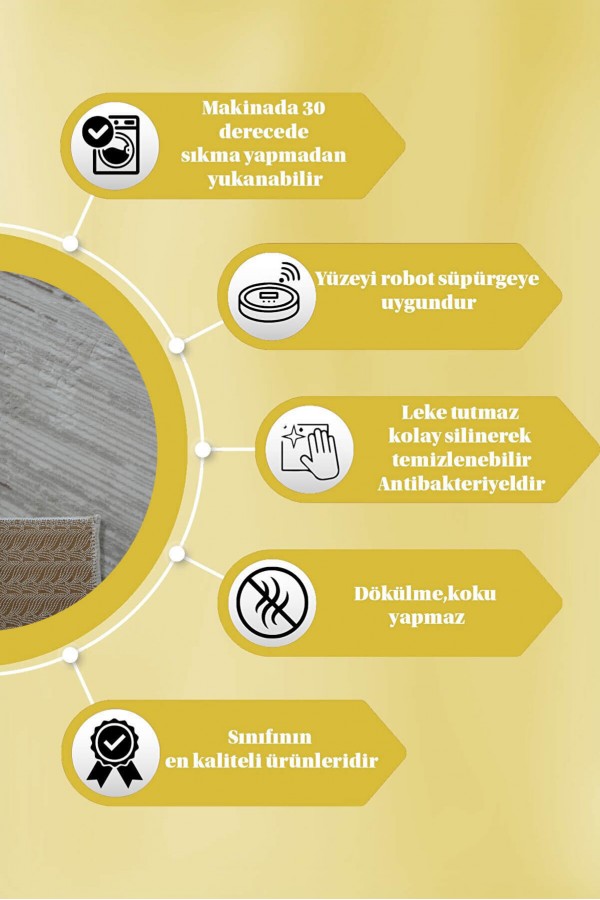 Bej Kaymaz Taban Kabartmalı Kesme Rulo Yolluk Halı YM9021