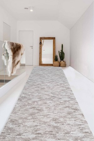 Vizon Kaymaz Taban Kabartmalı Kesme Rulo Yolluk Halı YM9914